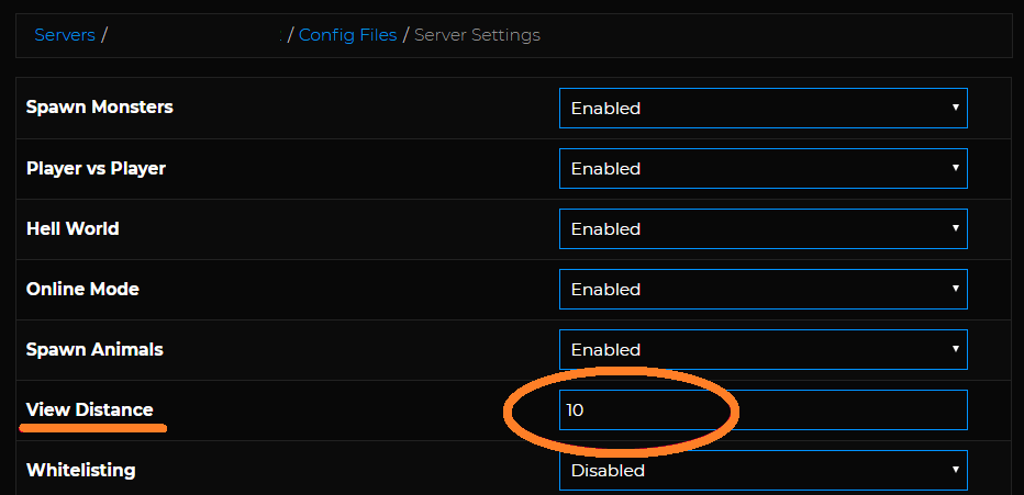 Change-server-side-view-distance