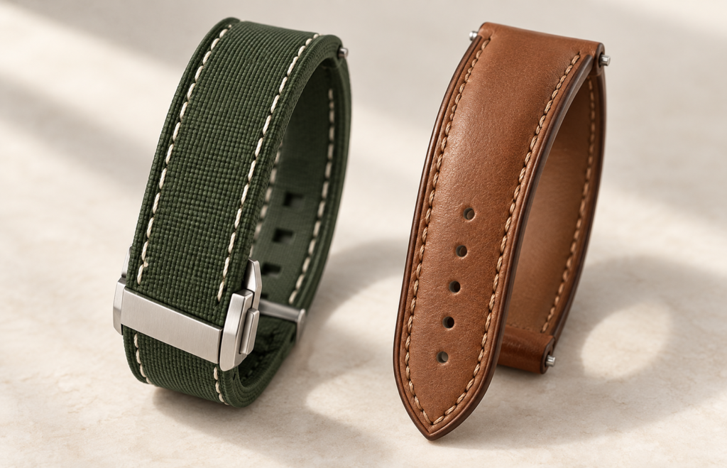 leather vs rubber straps
